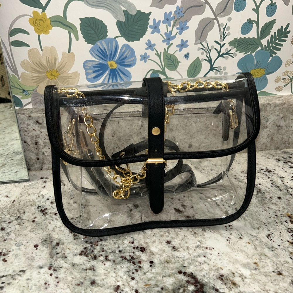 Clear purse.